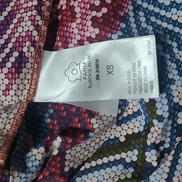 FARM RIO Long Sleeved Mini Dress- Beaded Forest Pink Sz XS. NWOT - Picture 10 of 10